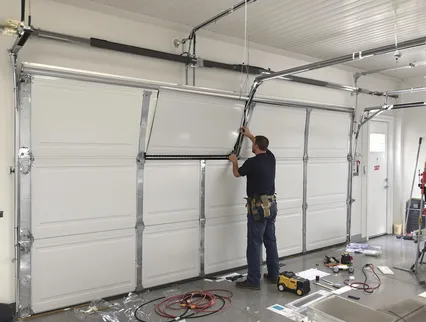 Garage Door Section Replacement in Stow