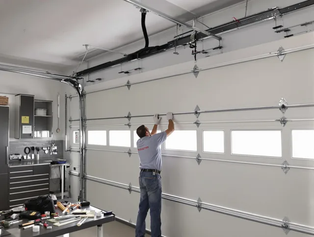 Garage Door Track Repair in Stow