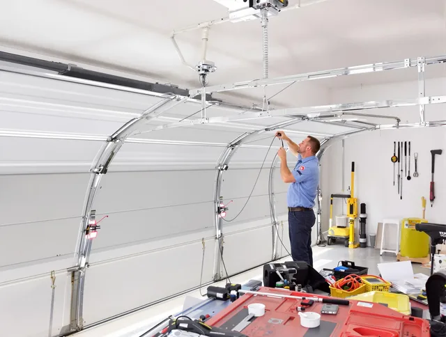 Garage door cable repair service by Stow Garage Door Repair in Stow