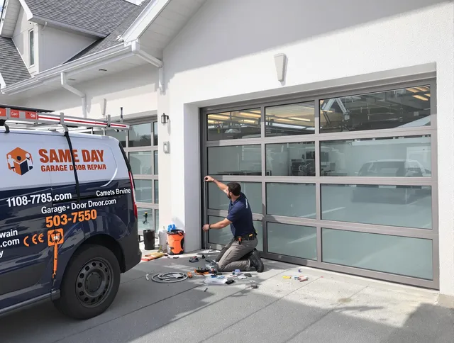 Same-day garage door repair service by Stow Garage Door Repair in Stow